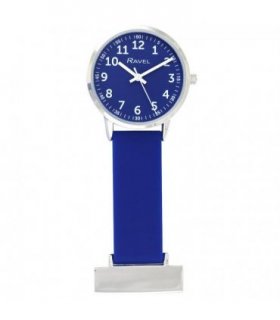 Ravel Blue Silicone Nurses Fob Watch R1107.16