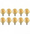 LED Dimmable Bulb 10 Pack E27 Vintage Amber Glass Warm white 2700K 8W 800lm