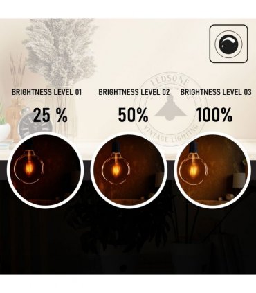 LED Dimmable Bulb 10 Pack E27 Vintage Amber Glass Warm white 2700K 8W 800lm