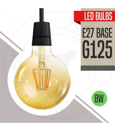 5 Pack E27 LED Edison Dimmable Vintage Amber Glass Warm white 2700K Light Bulb