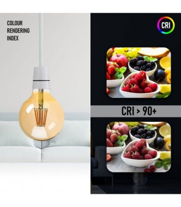 5 Pack E27 LED Edison Dimmable Vintage Amber Glass Warm white 2700K Light Bulb