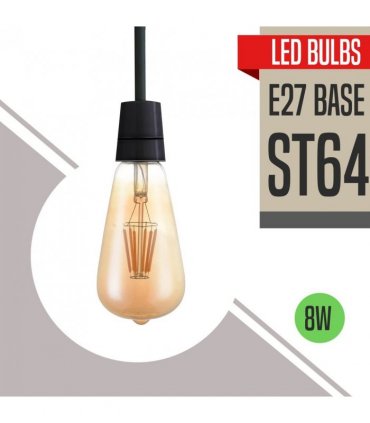 Light Bulb Amber Glass 5Pack E27 LED Edison Dimmable Vintage Warm White
