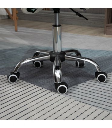 Saddle Stool Hydraulic Rolling Faux Leather Height Adjust Mobility Chair Cream