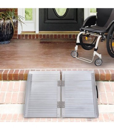 Portable Folding Wheelchair Ramp Scooter Mobility Stars w/ Carry Handle 4 Sizes