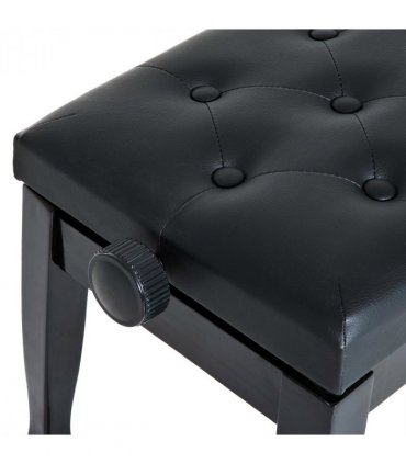 Classic Digital Keyboard Piano Bench Padded Seat Stool Solid Wooden