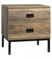 End Table Metal Frame Bed Side Table Storage Drawer Bedroom Living Room Coffee