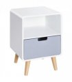 Scandinavian Nordic Style Bedside Table End Nightstand Lamp Desk With Drawer