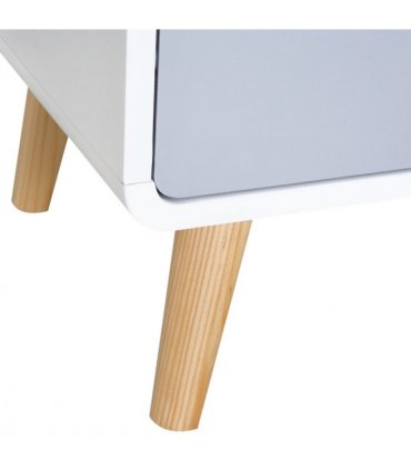 Scandinavian Nordic Style Bedside Table End Nightstand Lamp Desk With Drawer
