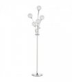 K9 Crystal Floor Lamp for Living Room, 5 Light Upright Standing Lamp, Silver