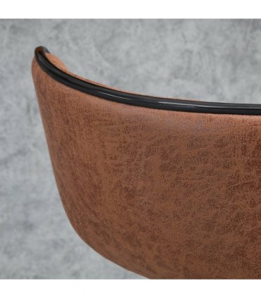 Vintage Bar Stool Set of 2 Microfiber Cloth Adjustable Height Armless Chairs