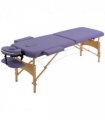 Portable Massage Bed Folding Spa Beauty Massage Table with 2 Sections Purple