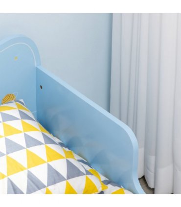 ZONEKIZ Toddler Bed w/ Space-themed Patterns, for Boy, Girls, Ages 3-6 Years
