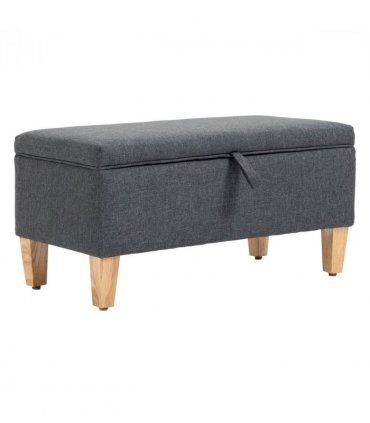 Linen Storage Ottoman Footstool for Toy Box, Bed End, Shoe Bench, Seating