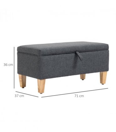 Linen Storage Ottoman Footstool for Toy Box, Bed End, Shoe Bench, Seating