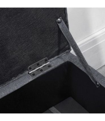 Linen Storage Ottoman Footstool for Toy Box, Bed End, Shoe Bench, Seating