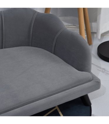PawHut Dog Sofa, Pet Couch Bed for Medium, Large Dogs w/ Legs, Cushion - Grey