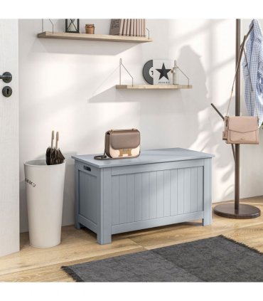 Large Storage Box Toy Chest Cabinet Unit Organizer with Lid & Safety Hinges