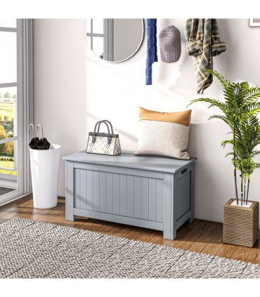 Large Storage Box Toy Chest Cabinet Unit Organizer with Lid & Safety Hinges