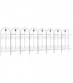 8PCs Garden Fencing Panels 44in x 12.5ft Flower Bed Border Edging Animal Barrier