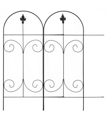 8PCs Garden Fencing Panels 44in x 12.5ft Flower Bed Border Edging Animal Barrier