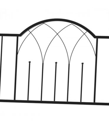 Garden Arch Bench Outdoor Patio Trellis Arbor for Climbing Plant Antique Black