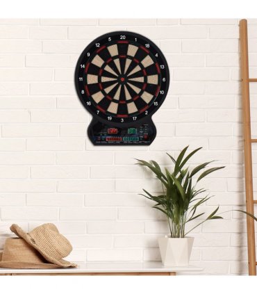 Electronic Dartboard LED Digital Score 27 Games with 12 Soft Darts Ready-to-Play