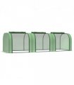 Tunnel Greenhouse Green Grow House Steel Frame Garden Backyard w/ Zipped Doors