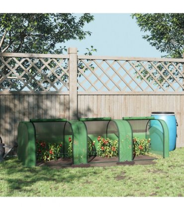 Tunnel Greenhouse Green Grow House Steel Frame Garden Backyard w/ Zipped Doors