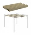 Pergola Shade Cover for 3 x 3m Pergola, Replacement Canopy Fabric Only, Tan