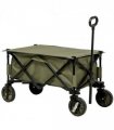 Folding Garden Trolley Collapsible Camping Trolley Steel with Folding Board