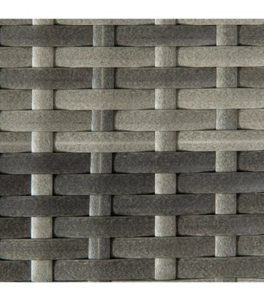 Outdoor Coffee Table w/ Plastic Board Under the Full Woven Table Top, Grey