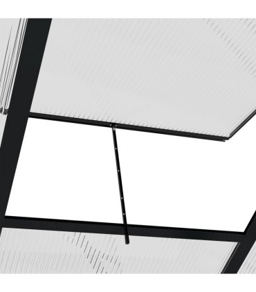 Polycarbonate Grey 190cm x 312cm x 201cm Walk-In Garden Greenhouse