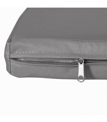 3 Piece Outdoor Cushion Pad Set for Garden Furniture Cushions, Dark Grey