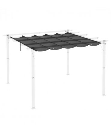 Pergola Shade Cover for 3 x 3m Pergola, Replacement Canopy Fabric Only, Grey