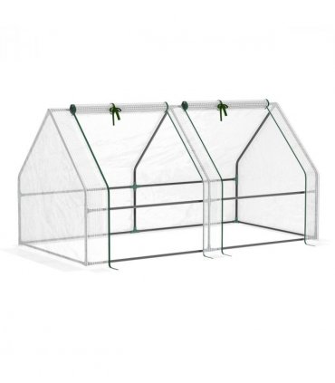 Greenhouse Poly tunnel Steel White 180L x 90W x 90Hcm Mini Small for Plants