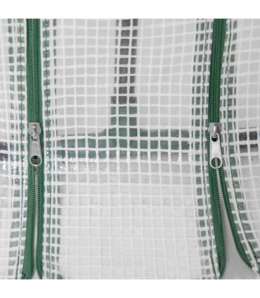 Greenhouse Poly tunnel Steel White 180L x 90W x 90Hcm Mini Small for Plants