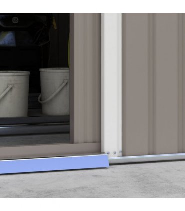 Garden Shed Storage Yard Store Door Metal Roof Tool Box Container 12.5ft x 11ft