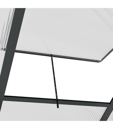 Greenhouse Polycarbonate Walk-In Aluminium Frame Slide Door 6x6ft
