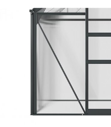 Greenhouse Polycarbonate Walk-In Aluminium Frame Slide Door 6x6ft