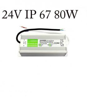 DC24V IP67 80W Waterproof LED Driver Power Supply Transformer~1554