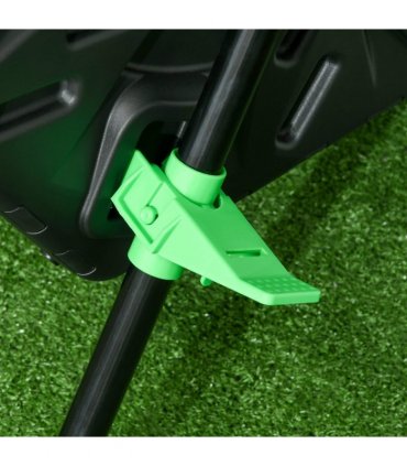 Composter Steel Green and Black 67L x 60W x 77H cm Dual Chamber Rotating