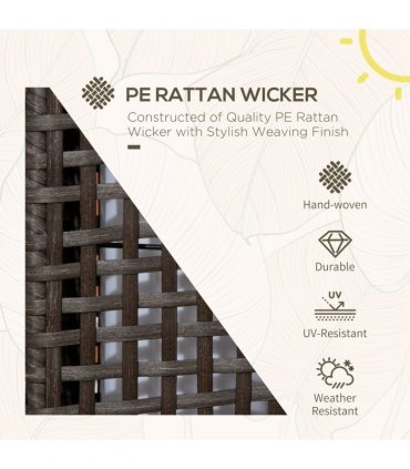 Solar Lantern Steel wrapped in rattan Grey 21cmx21cmx78cm 15 lumens LED 2500K