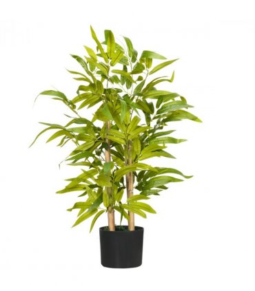 Artificial Plant Green Thick Plastic Bamboo Design Tabletop Size 60cm Height
