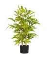 Artificial Plant Green Thick Plastic Bamboo Design Tabletop Size 60cm Height