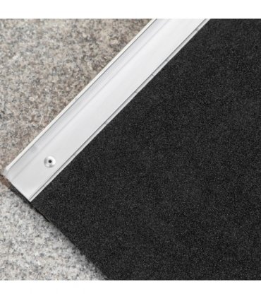 Aluminium Alloy Wheelchair Ramp 61cm x 72cm x 5cm Silver Anti-Slip Surface