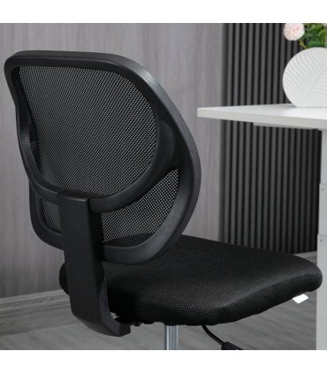 Vinsetto Draughtsman Chair Tall Office Chair w/ Adjustable Footrest Ring Black