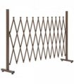 Aluminum Dark Brown 300L x 31D x 103.5H cm Outsunny Movable Fence Panel