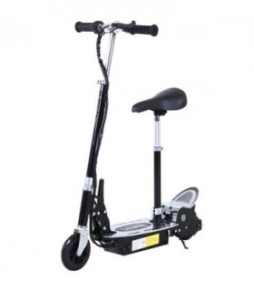 HOMCOM Teen Foldable Electric Scooters Electric Battery 120W w/ Brake Kickstand