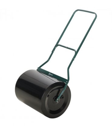 60L Steel Garden Roller Push Pull w/ Fillable Cylinder Water Rolling Drum