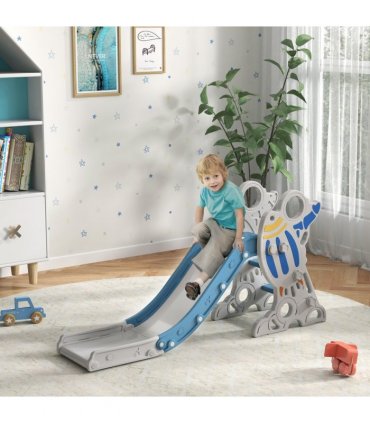AIYAPLAY Baby Slide Freestanding Slide for Kids 1.5-3 Years Space Theme, Blue
